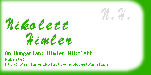 nikolett himler business card